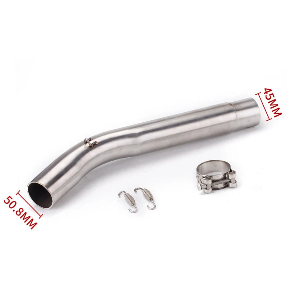 For Suzuki GSXR1000 2005-2006 Exhaust Tips Muffler Mid Pipe System Carbon Fiber - Imagem 4 de 4