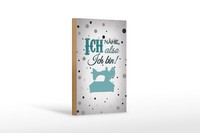 Holzschild Spruch 12X18 Cm Ich NäHe Also Ich Bin Holz Deko Schild