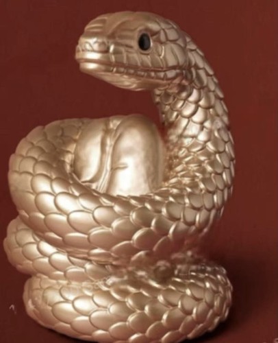 Starbucks 2025 China Year of the Snake Reserve Gold Snake Piggy Bank - Picture 2 of 3