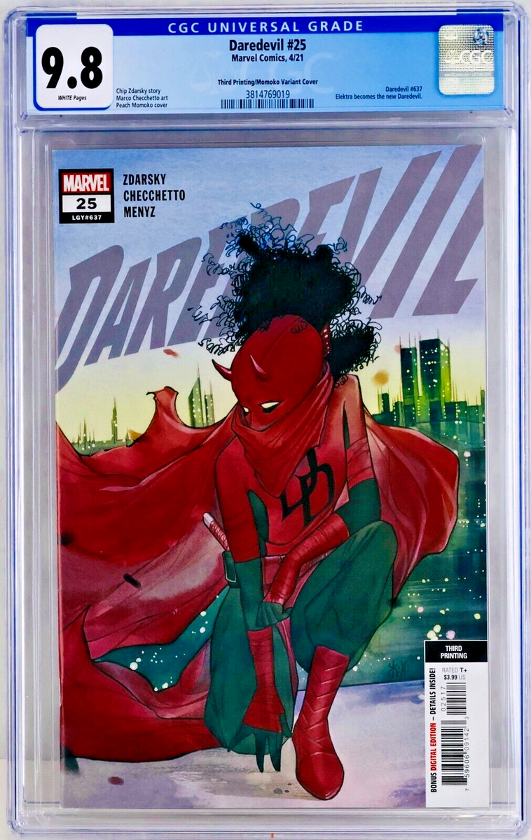 【新品未開封】HAPPYBURSTDAY DAREDEVIL ver.×18 Daredevil #25 CGC 9.8 White Pages Peach Momoko 3rd Print