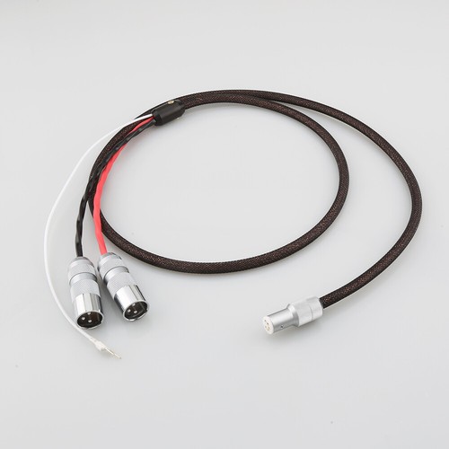 Viborg Pure Silver 5-DIN Y Ground HiFi brazo fono cable con conector XLR - Imagen 2 de 13