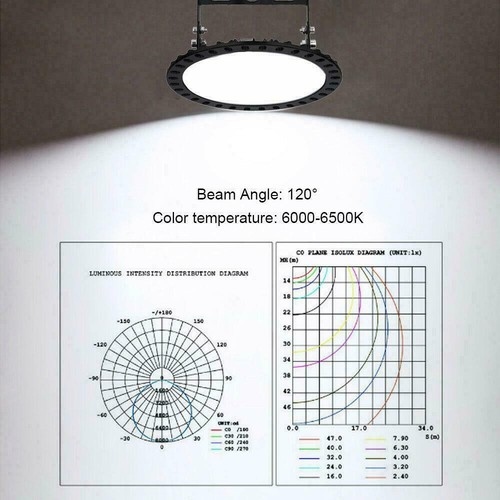 UFO LED iluminación de nave foco de techo lámpara de taller lámpara industrial lámpara DE - Imagen 5 de 26