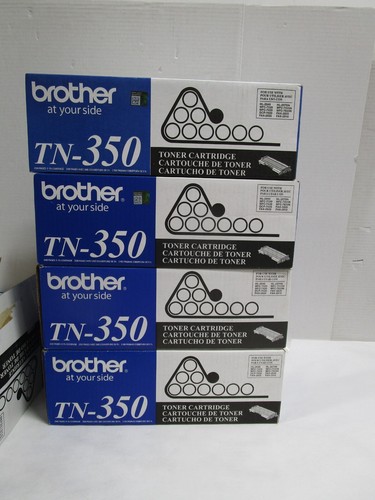 LOT OF 5 GENUINE BROTHER TN-350 TN350 BLACK TONER CARTRIDGES NEW SEE PHOTOS - Picture 2 of 8