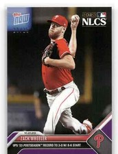 🟪 ZACH WHEELER 2023 Topps Now #1028 PURPLE Parallel 23/25 NLCS Postseason 📈🔥