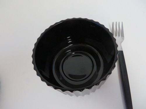 EUC Black Amethyst? Ribbed Lidded Jam Condiment Jar With Fork - Picture 5 of 11