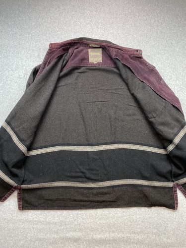 Structure Jacket Mens Extra Large Shacket Y2K Wool Blend Corduroy Streetwear - Picture 4 of 9
