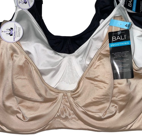 Bali Underwire Bra Lace Convertible Back Smoothing Full Coverage Support DF3390 - Bild 3 von 21