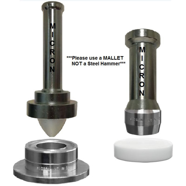 Micron Round Grommet Hand Tools 12 (1 1/2") & Cutters For Curtain