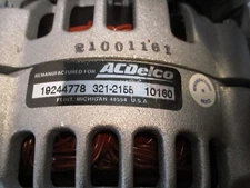 GENUINE OEM GM ACDELCO ALTERNATOR 321-2155 19244778