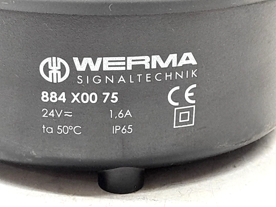 Werma 884 X00 75 Rotating Signal light Red BM 24V AC/DC 1.6A 884 100 75 RS 365-9 - Image 4 of 4