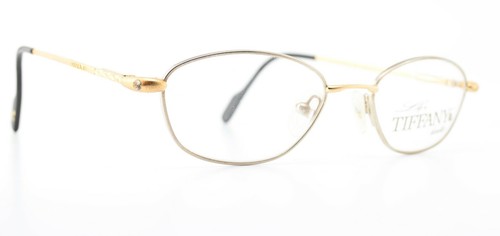 LIFE by TIFFANY Lunettes Brille T703 50-19 135 C2ST 23K Gold Platin Gem 1990s  - Bild 10 von 10