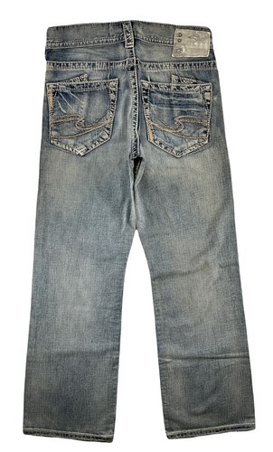 Silver Jeans Mid Rise Zac Relaxed Straight Leg Men's 30 32 33 40 42 DEFECTIVE - Picture 10 of 105