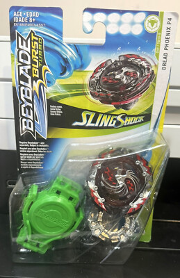 Beyblade Dread Phoenix P4 Burst Turbo SlingShock Top and Beyblade Dread Phoenix P4 Burst Turbo SlingShock Top and