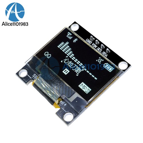 5PCS 0.96" 4 pin I2C IIC 128X64 OLED LCD Display Board Module for Arduino - Picture 23 of 41