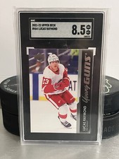 Lucas Raymond 2021-22 Upper Deck Young Guns Rookie Card #464 SGC 8.5