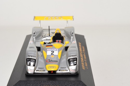 A77 1:43 IXO LMM002 AUDI R8 TEAM JOEST LE MANS 2001 #2 CAPPELLO AIELLO MIB - Foto 9 di 18