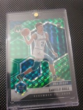 2020-21 Panini Mosaic LaMelo Ball NBA Debut Green Prizm Rookie RC #262 Hornets