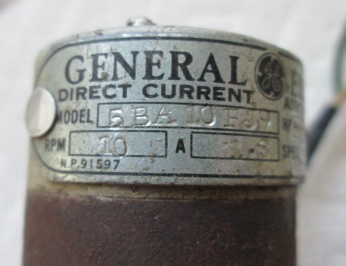 Vintage General Electric Direct Current Aircraft Motor #5BA10FJ9 - Working - Picture 2 of 9
