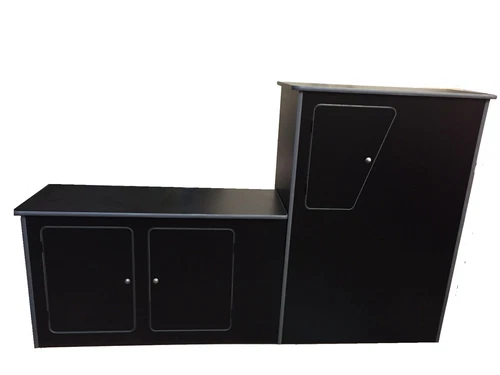 VW T4 T5 T6 Transporter  Campervan Camper Kitchen Unit pod Black STD SWB
