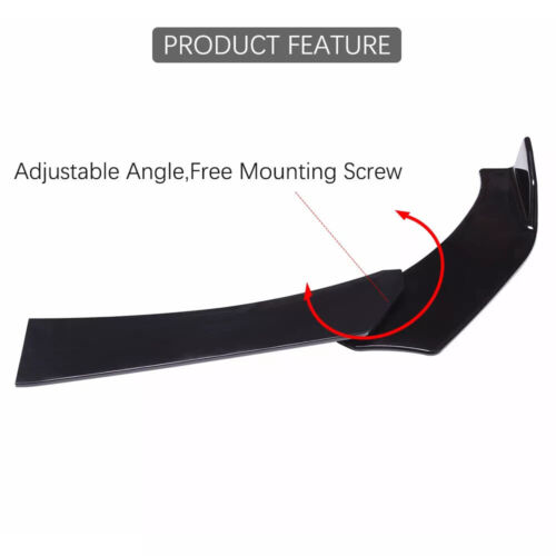 For INFINITI QX30 QX50 QX60 QX70 Front Bumper Lip Splitter +Rear Kit +Side Skirt - Picture 13 of 20