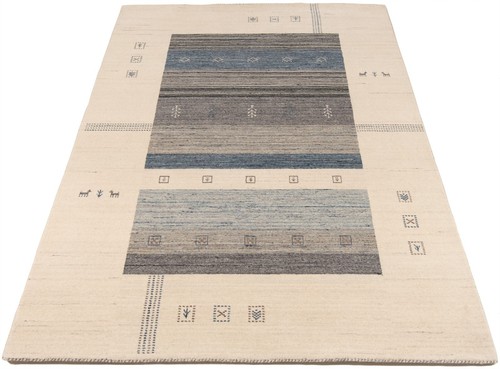 Handgewebter Orientteppich 94 1/2x66 7/8 Zoll - Modern, Wolle, Carpet, Rug, Beige - Bild 4 von 12