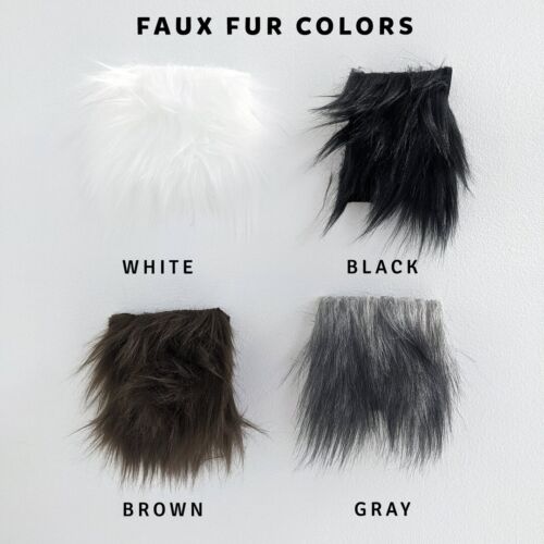 Shaggy Faux Animal Fur by the Yard | 58" Roll Long Pile Soft Fake Fur for DIY - Picture 2 of 12
