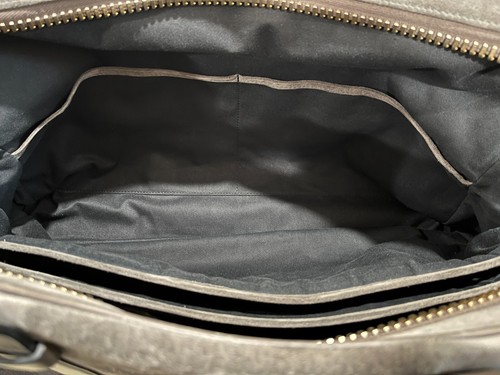 $3160 TOM FORD Buckley Gray Suede Flat Trapeze Briefcase Weekender Overnight Bag - Picture 14 of 23