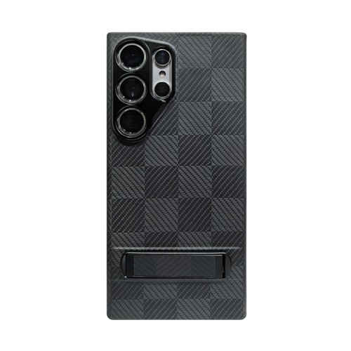 Luxury Aramid Carbon Fiber Case Kickstand Cover for Samsung Galaxy S24 Ultra - Imagen 22 de 49