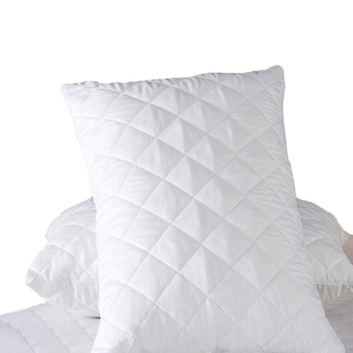 Only Zipped Pillow Cases Flap Pillow Cover Protector Non bug Quilted 2 4X Pair - Picture 4 of 17