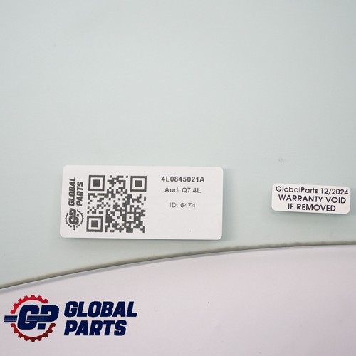 AUDI Q7 4L Quattro Glass Window Door Front Left N/S AS2 Green 4L0845021A - Picture 13 of 13