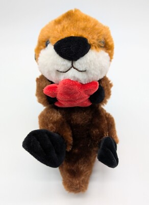 Wild Republic River Baby Sea Otter Plush Stuffed Animal Red Star Toy 9''