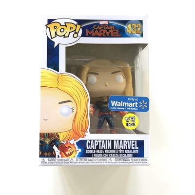 Captain Marvel Glow In The Dark Funko Pop Walmart Exclusive | eBay