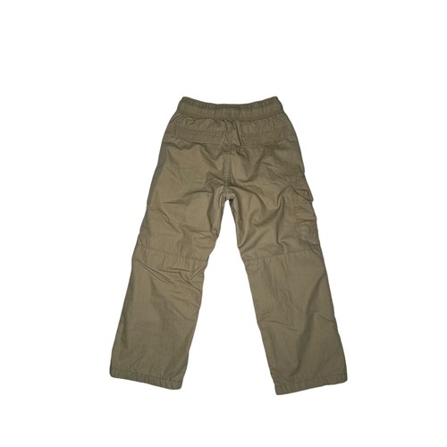 Gap Boys Khaki Cargo Pants Lined Size Small Elastic Waist with Drawstring - Picture 2 of 13