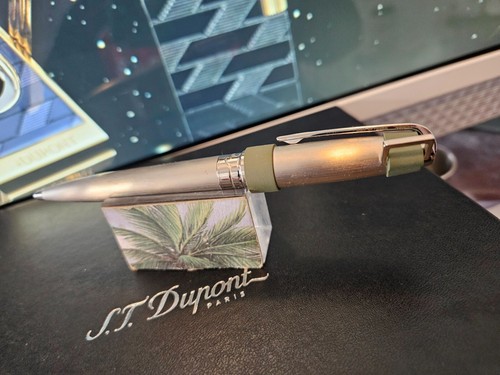 OLYMPIO BY ST DUPONT THEME DRILL VERTICAL BALLPOINT PEN MODEL 485496 - Picture 7 of 7
