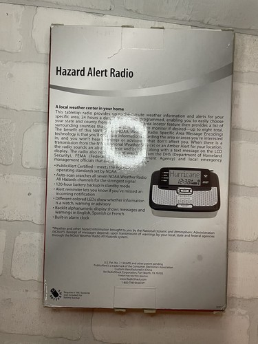 Radio Shack Hazard Alert Radio Local Weather Alerts & Warnings 12-262 - Picture 3 of 7