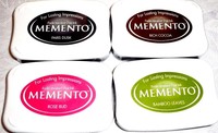 Memento Craft Dye Ink Pad Tsukineko Lot Of 4 Colors Memento Craft Dye Ink Pad Tsukineko Lot Of 4 Colors