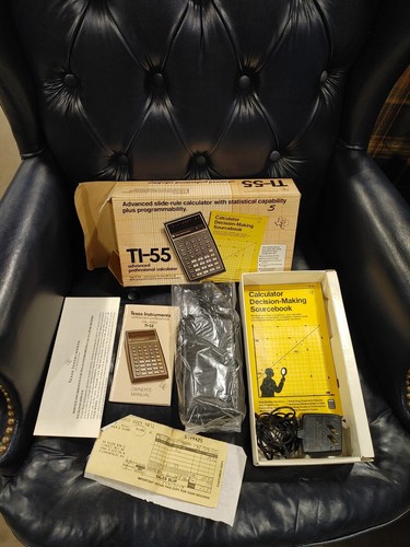TI Texas Instruments TI-55 Calculator, w/Box & Accessories (Tested Works) - Picture 8 of 13