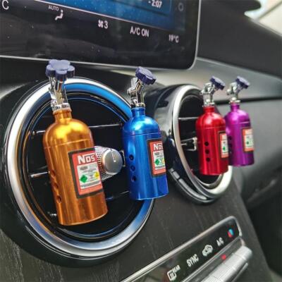 Car Air Freshener Nos Bottle   Auto Vent Aromatherapy Perfume Accessory