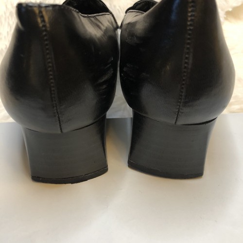 Soft Style Hush Puppies Heeled Black Slip On Loafers 9.5 - Picture 4 of 6