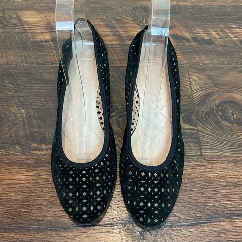 Hispanitas Jovanna Perforated Suede Round Toe Pump Block Heel Size EU 37.5/US 7 - Picture 2 of 8