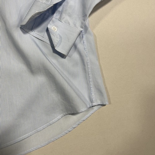 Proper Cloth Shirt Mens 17.25 30 Blue White Striped Long Sleeve Button Up Casual - Bild 6 von 16