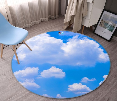 3D Weiß Wolke 200 Antirutsch Teppich Matte Zimmermatte Elegant Fototeppich Coco - Bild 1 von 4