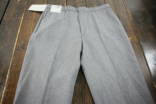 NOS Vintage Levi's Action Slacks 36 x 31 Heather Gray Poly Slacks NEW #B588 - Picture 2 of 10