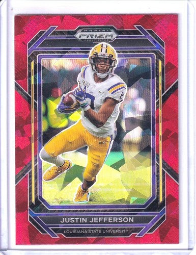2023 Prizm Draft Picks JUSTIN JEFFERSON #61 Prizms RED ICE - Picture 1 of 1