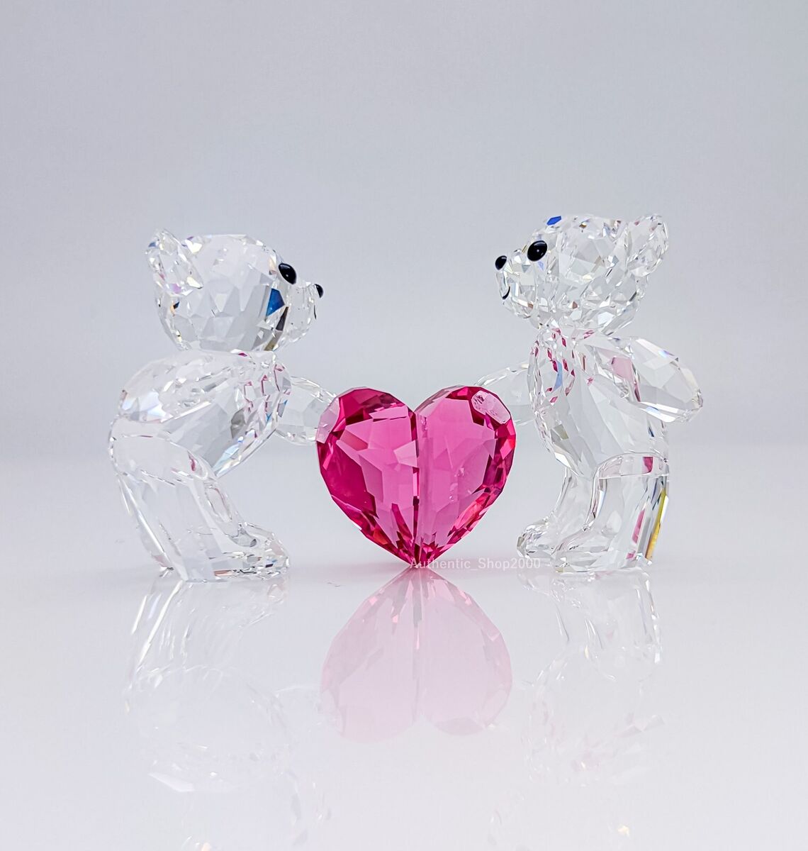 New 100% SWAROVSKI Crystal Kris Bear A Perfect Match Figurine