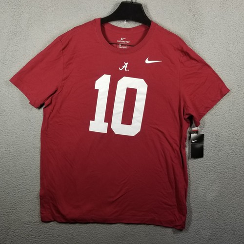 NEW Nike Alabama Crimson Tide Mac Jones Red NCAA Football T Shirt Mens XL - Picture 3 of 11