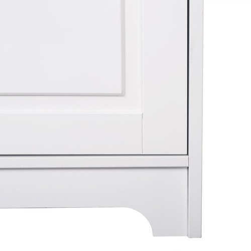 Wooden Kitchen Pantry Cabinet Storage Cupboard with 5 Adjustable Shelves White - Picture 8 of 11
