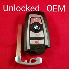Ygohuf5662 - Unlocked Oem Bmw Smart Key 4b Trunk 9266846-02 Silver