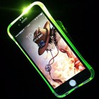 Handy Hülle LED Licht bei Anruf für Handy LeEco Le 2 Grün Case Bumper Cover Neu