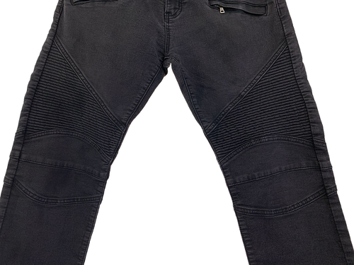V1969 ITALIA ABBIGLIAMENTO SPORTIVO SRL HERREN JEANS 34 X 32 SCHWARZ SKINNY MOTO DRY CLE - Bild 7 von 24